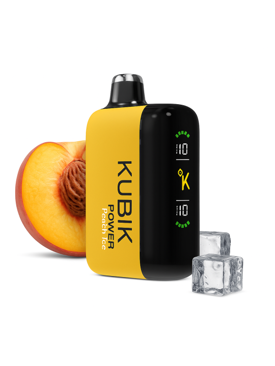 KUBIK Power Peach Ice | Süß-erfrischender Einweg-Vape mit 30.000 Zügen