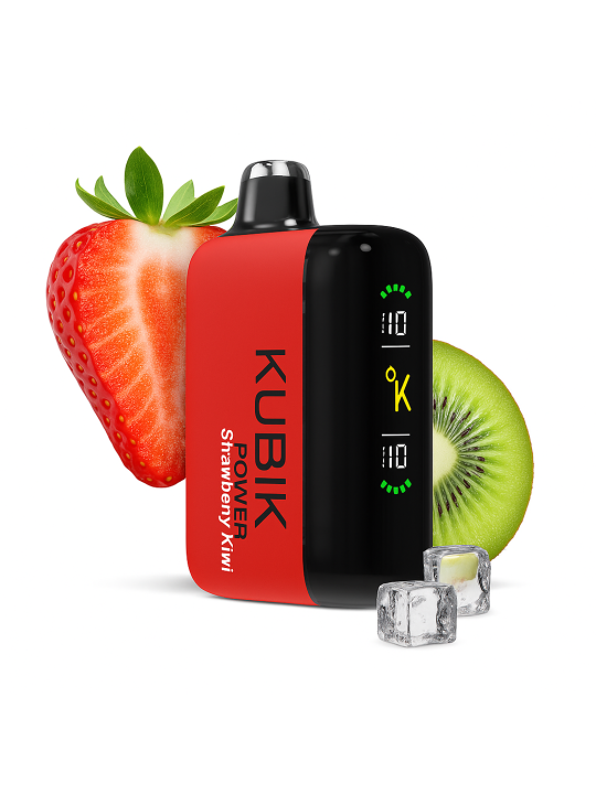 KUBIK Power Strawberry Kiwi | Fruchtiger Einweg-Vape mit 30.000 Zügen