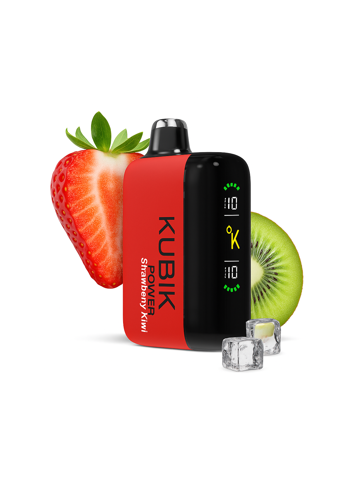 KUBIK Power Strawberry Kiwi | Fruchtiger Einweg-Vape mit 30.000 Zügen