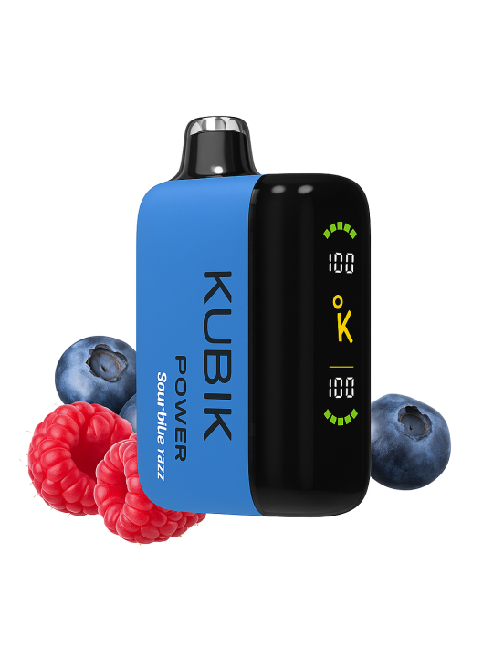 KUBIK Power Sour Blue Razz | Intensiv fruchtiger Einweg-Vape 30.000