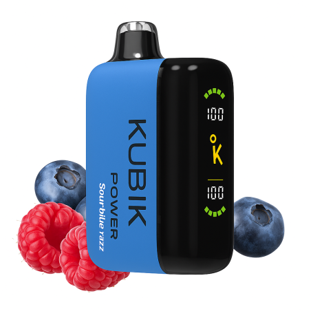 KUBIK Power Sour Blue Razz | Intensiv fruchtiger Einweg-Vape 30.000